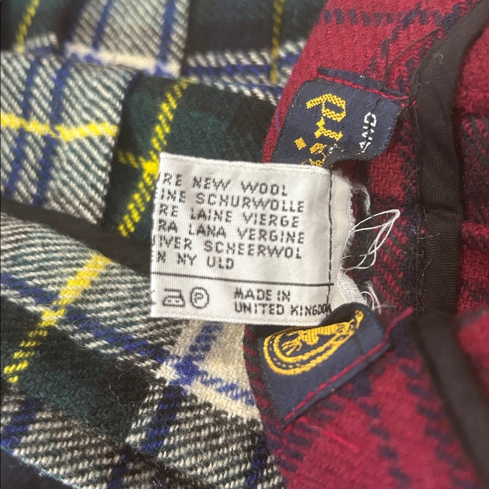 Clan laird skirt kilt womens size 8/10 vintage set 2 red green blue ivory multi - Picture 7 of 15